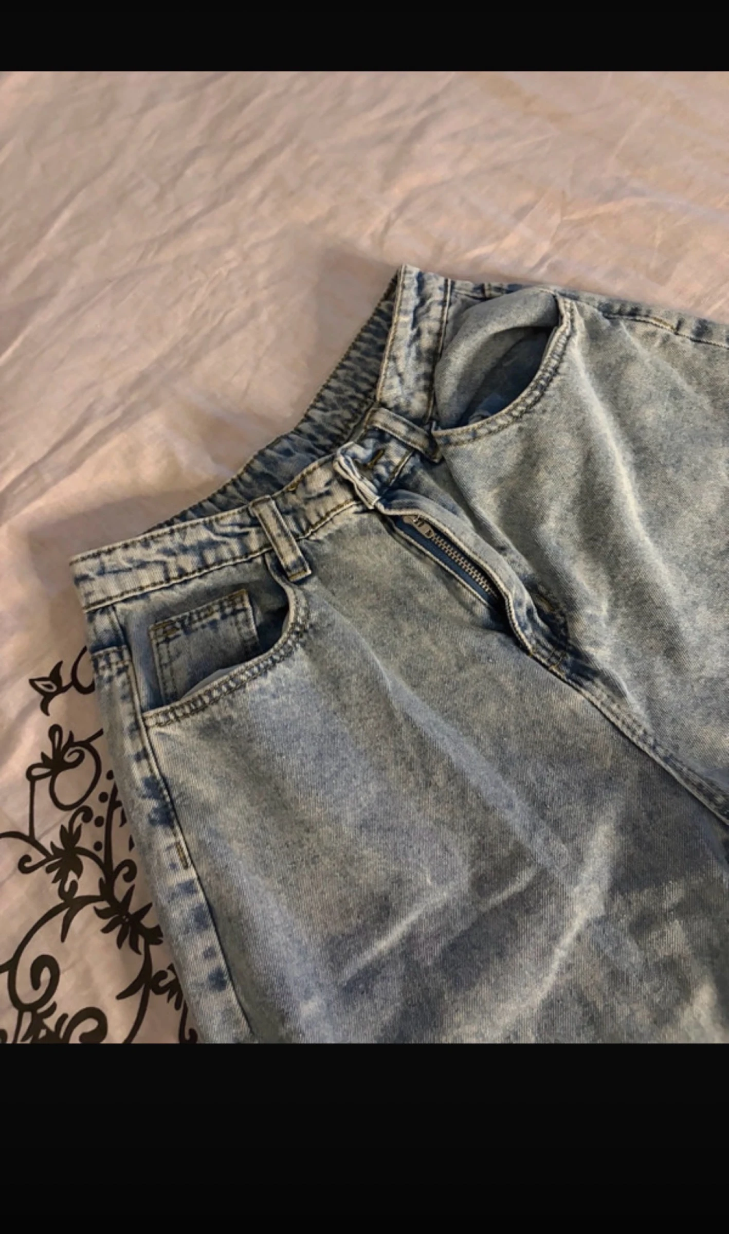 Jeans de pierna ancha azul claro nuevo – photo 3